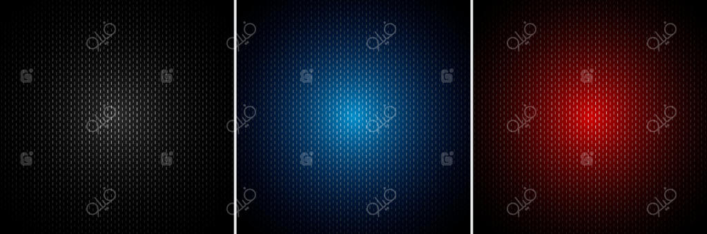 مجموعه‌ای از پس‌زمینه و بافت با رنگ‌های مشکی، آبی و قرمز فلزی.