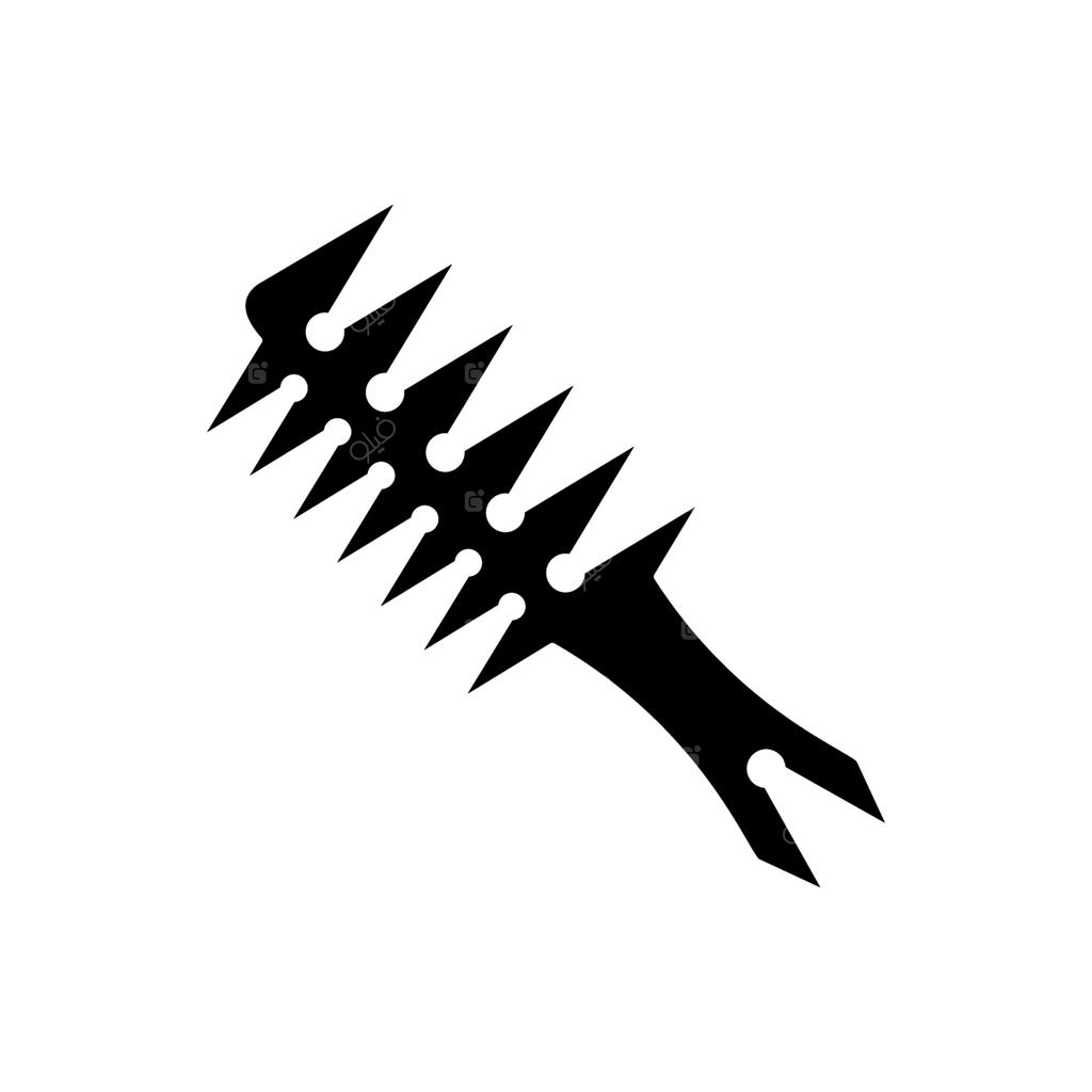 شانه مو یا شانه آرایشی. آیکون برس و شانه. برای شانه و حالت دادن موها