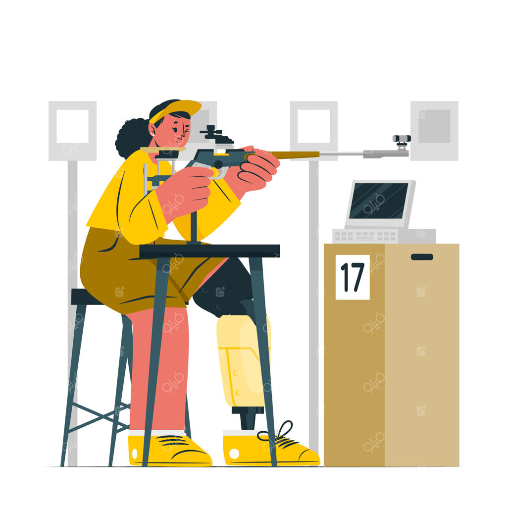 تصویر مفهومی تیراندازی پارالمپیک