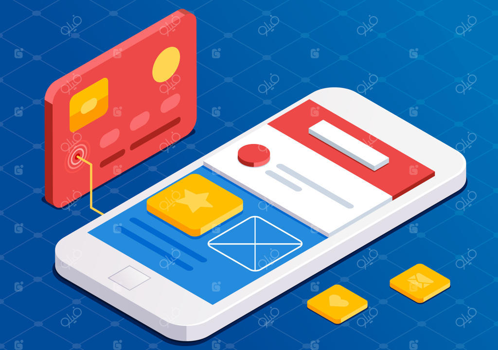توسعه اپلیکیشن موبایل به سبک ایزومتریک سه‌بعدی و فلت، طراحی وب با تم آبی، برنامه‌نویس فرانت‌‌اند و کار روی استارتاپ