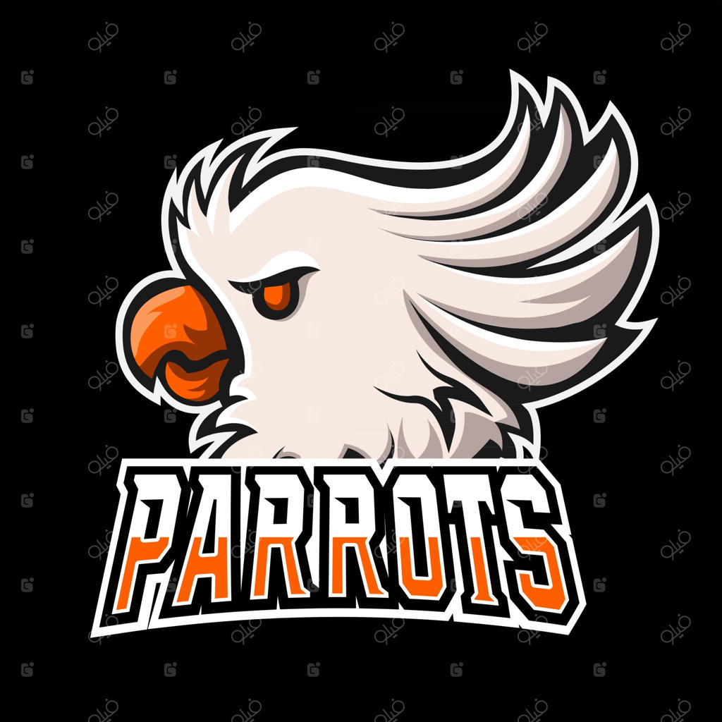 طرح لوگوی طوطی برای تیم ورزش‌های الکترونیک یا بازی‌های آنلاین شما