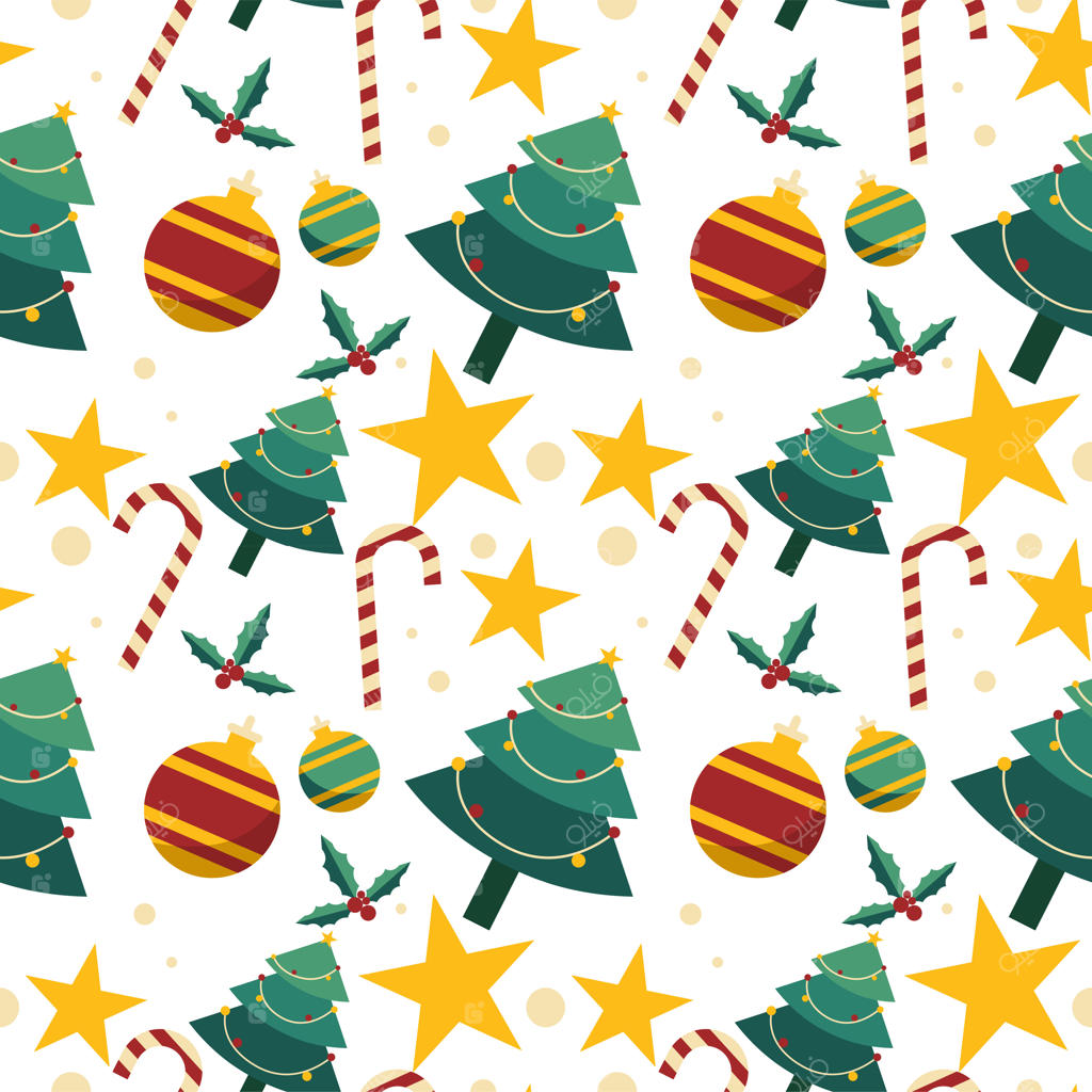 پترن یکپارچه با تم کریسمس