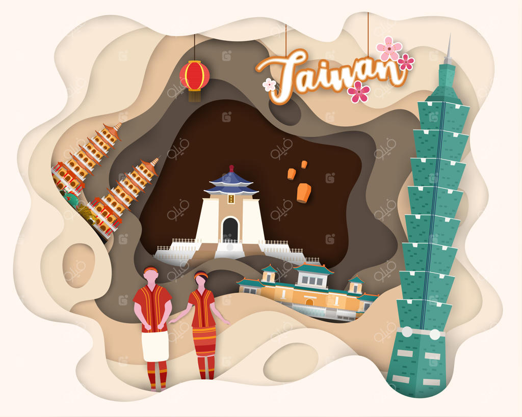 طراحی با برش کاغذ: سفر گردشگری به تایوان