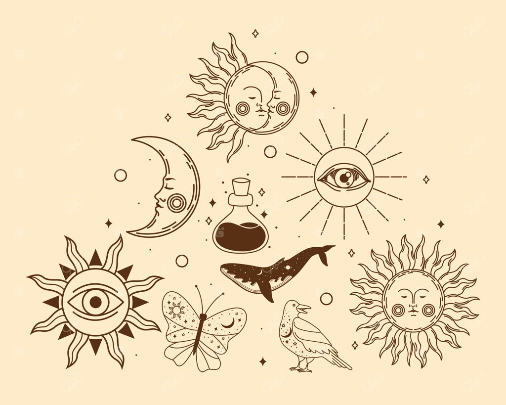 نه نماد استایل مرموز و خاص