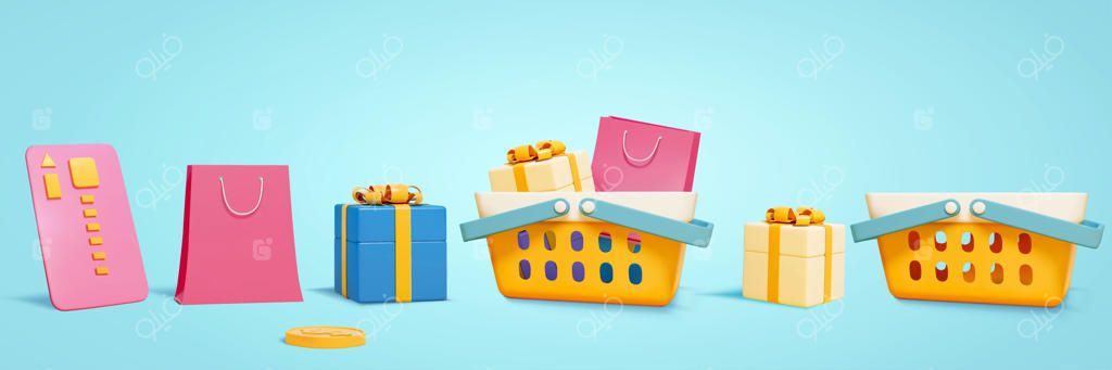 مجموعه عناصر سه‌بعدی خرید