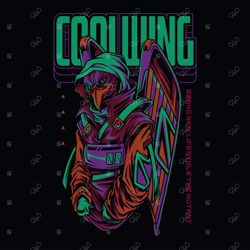 تصویر جذاب عقاب با طراحی پوستر