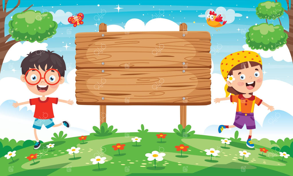 تصویرسازی تابلوی چوبی خالی