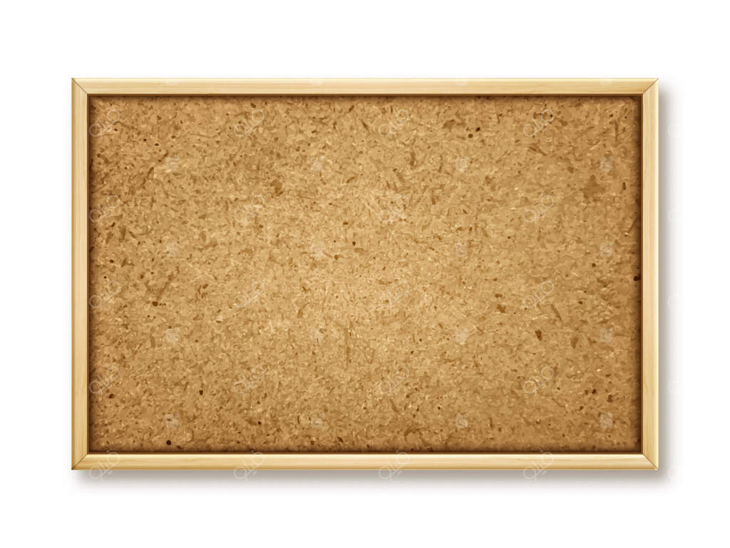 تابلوی اعلانات واقعی روی دیوار