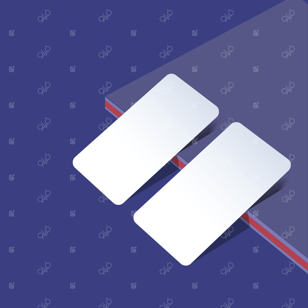 طرح کارت ویزیت کاغذی با پس‌زمینه.