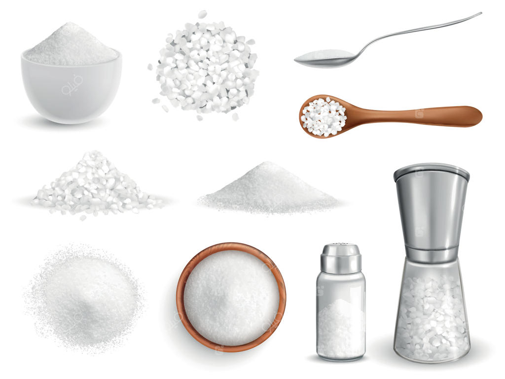 مجموعه آیکون‌های واقعی‌گرایانه نمک