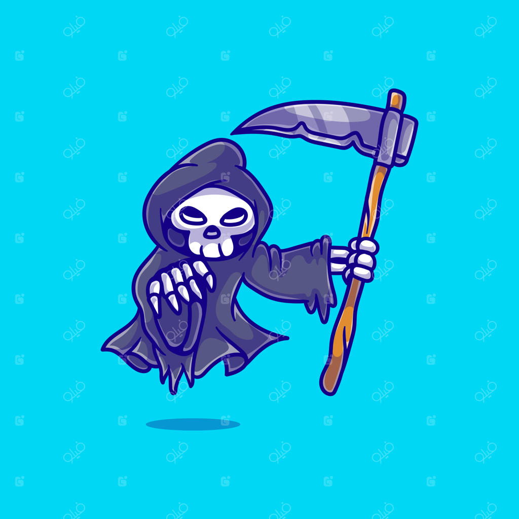 تصویرسازی فرشته مرگ بامزه