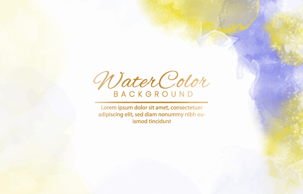 آبرنگ رنگارنگ و انتزاعی برای پس‌زمینه.