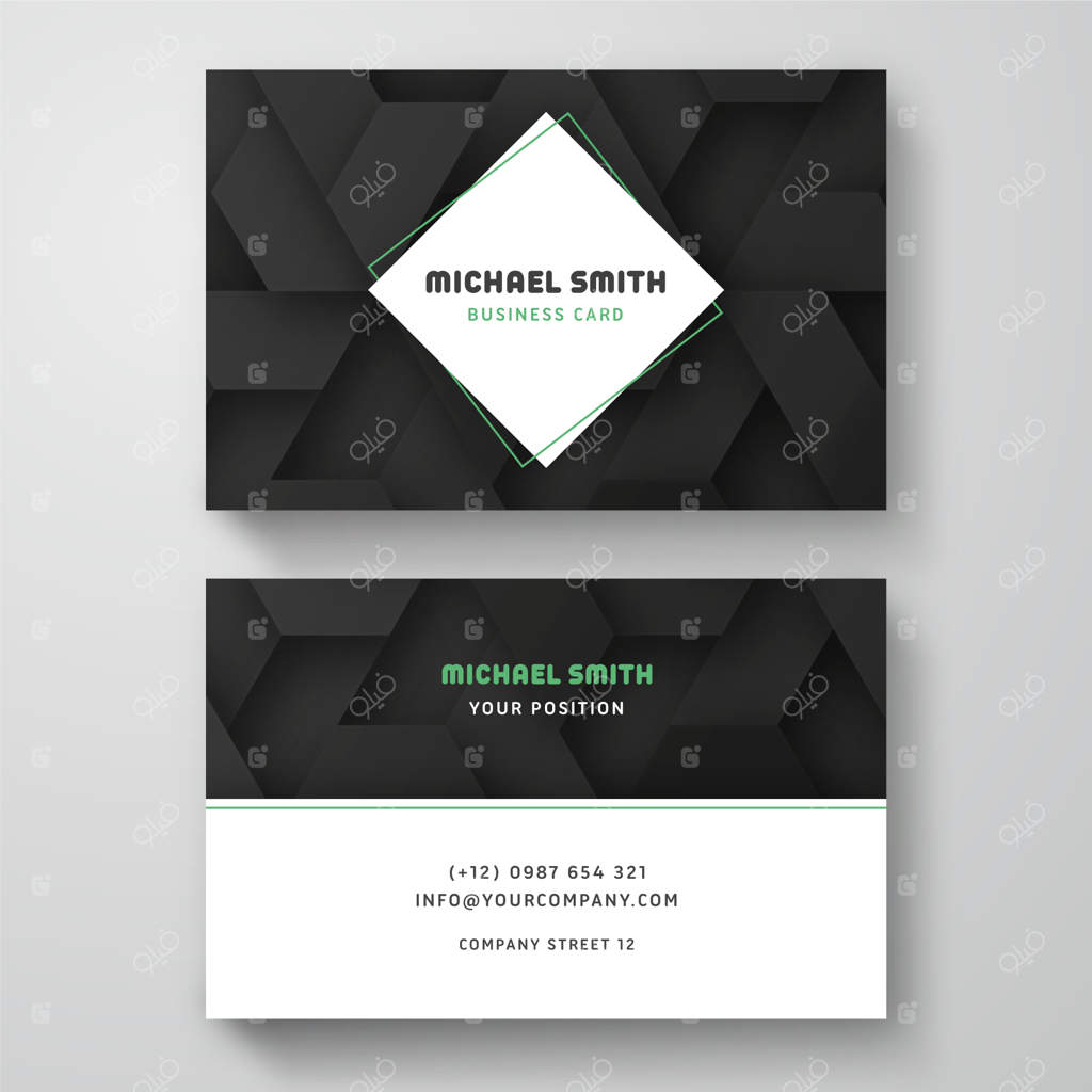 قالب کارت ویزیت ساده