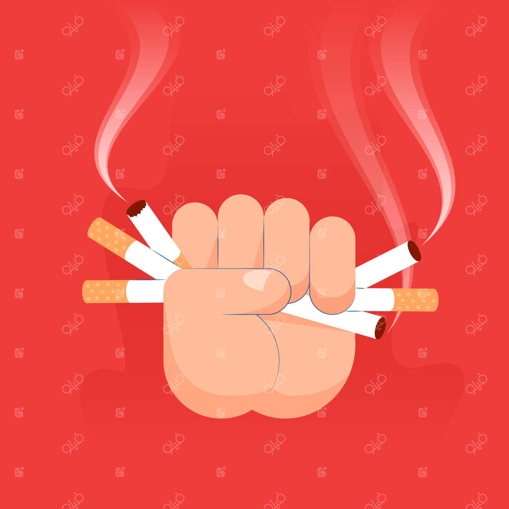 طرح مفهومی ترک سیگار دستی طراحی شده
