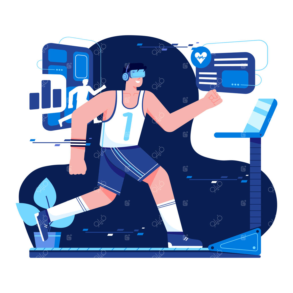 تناسب اندام با واقعیت مجازی - تصویرسازی مسطح