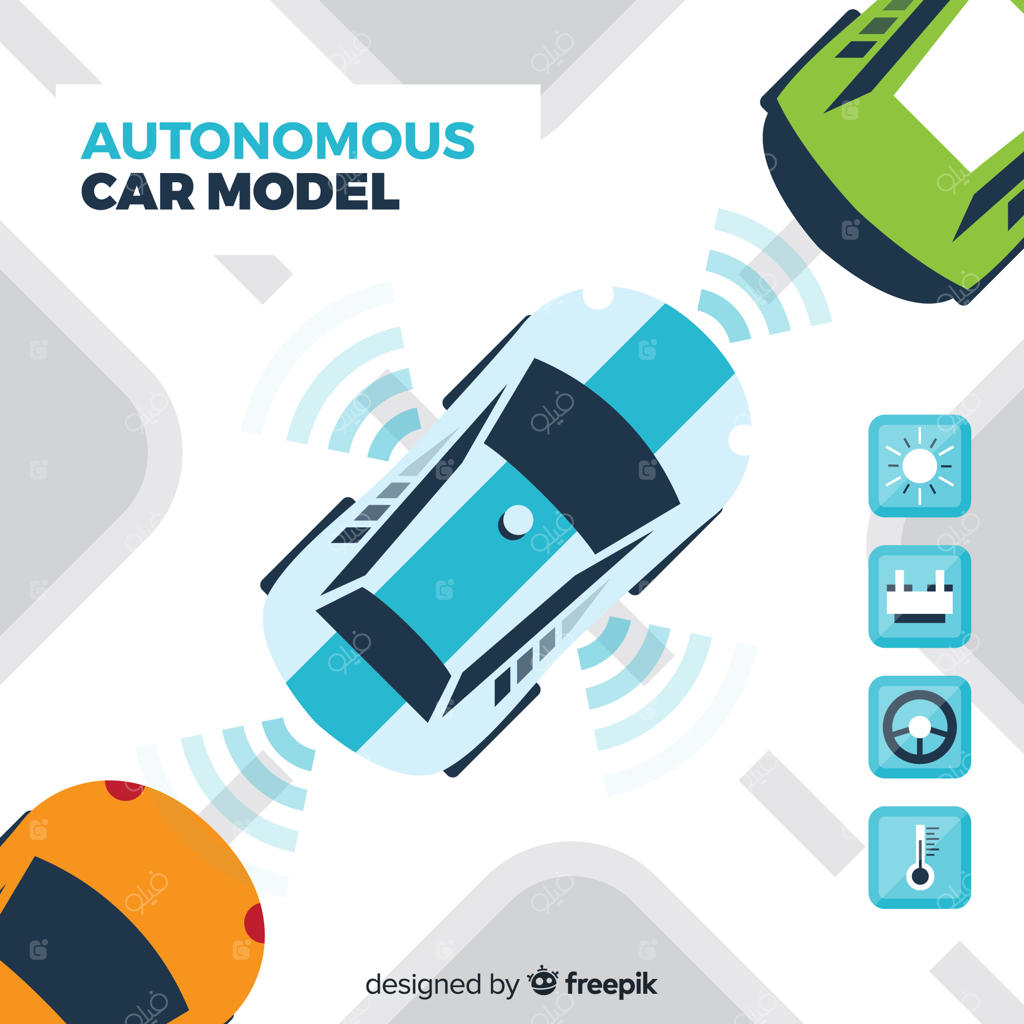 ماشین خودران با طراحی ساده و مدرن