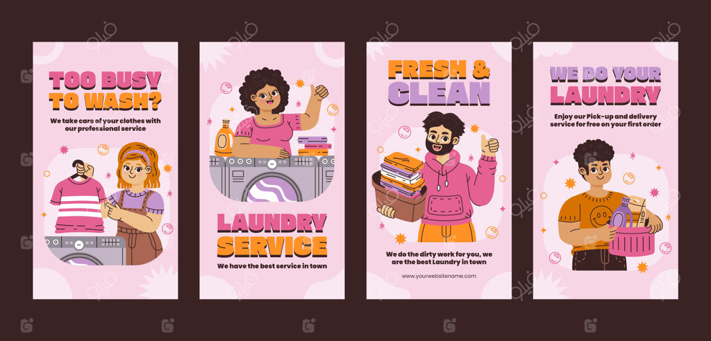 طراحی قالب خدمات خشکشویی