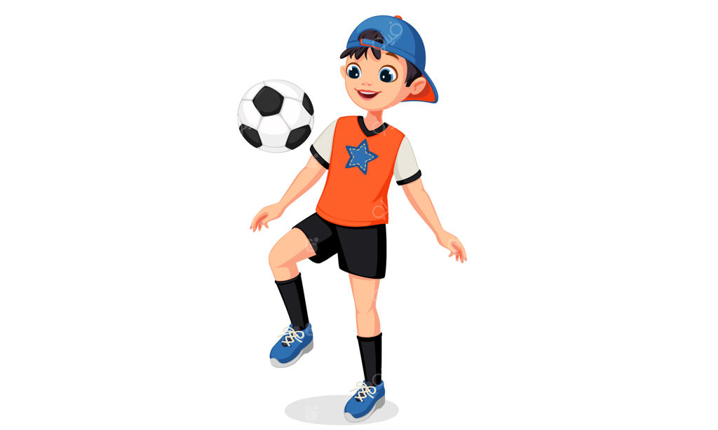تصویری از پسر نوجوان فوتبالیست