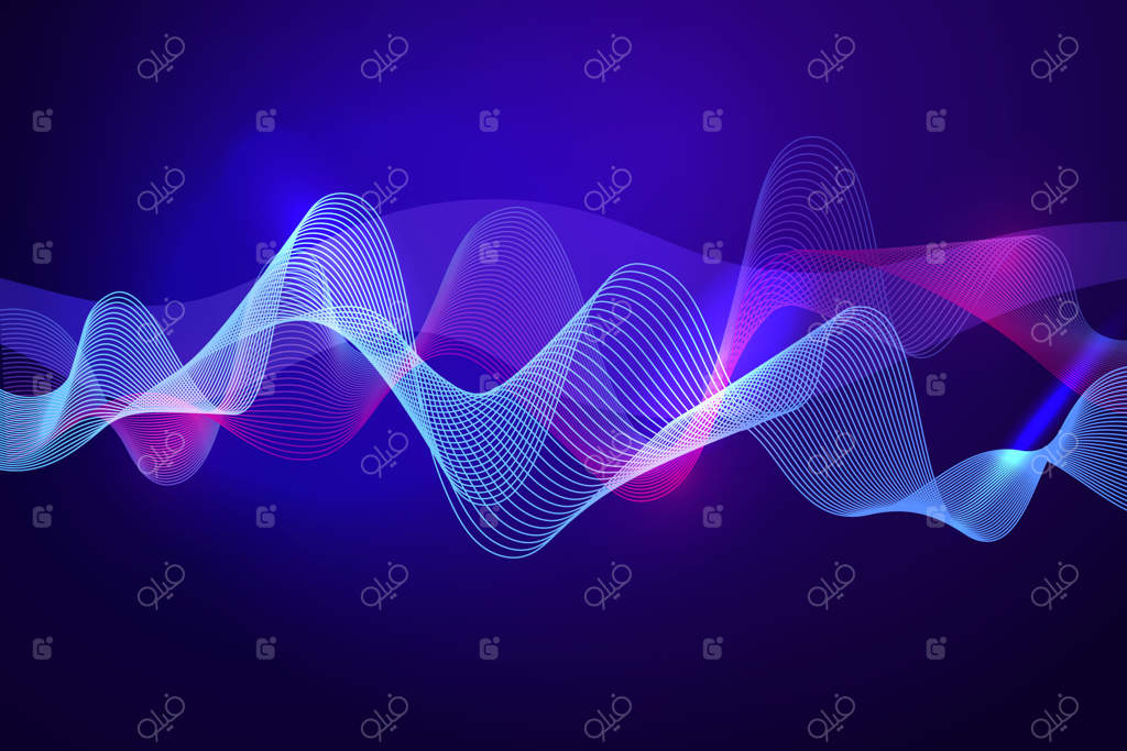 پس‌زمینه موج‌دار و زنده