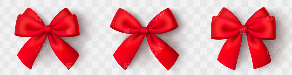 پروانه قرمز واقعی: روبان ساتن قرمز