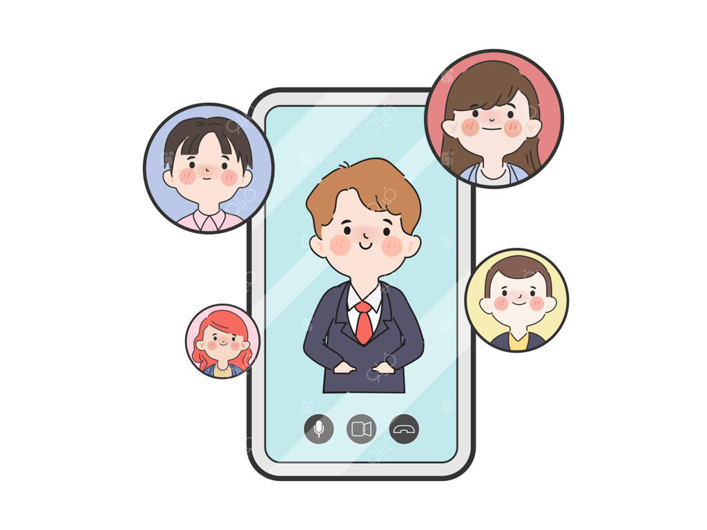 ارتباط گروهی افراد در اپلیکیشن چت گروهی روی گوشی هوشمند