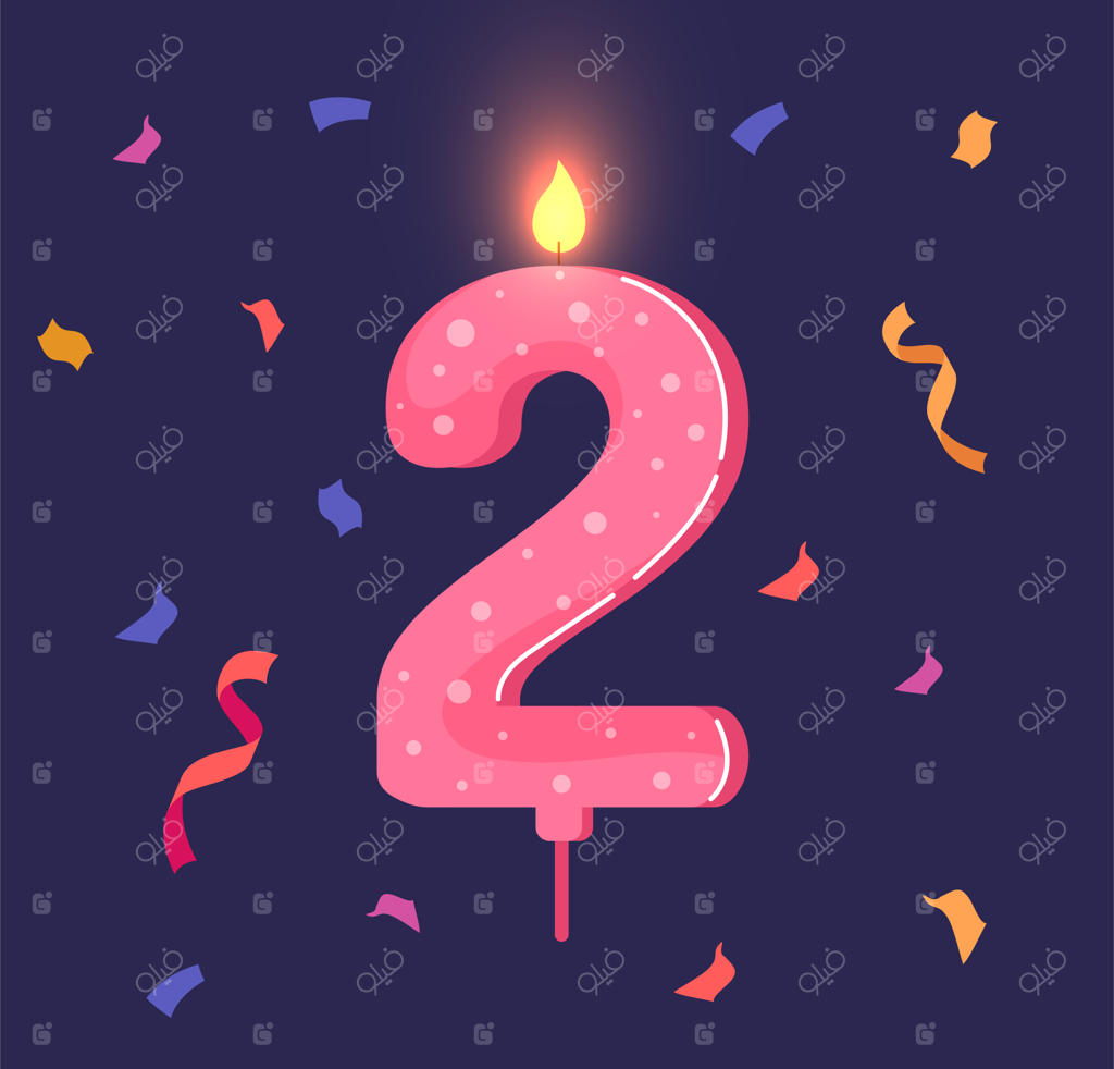 شمع تولد عددی