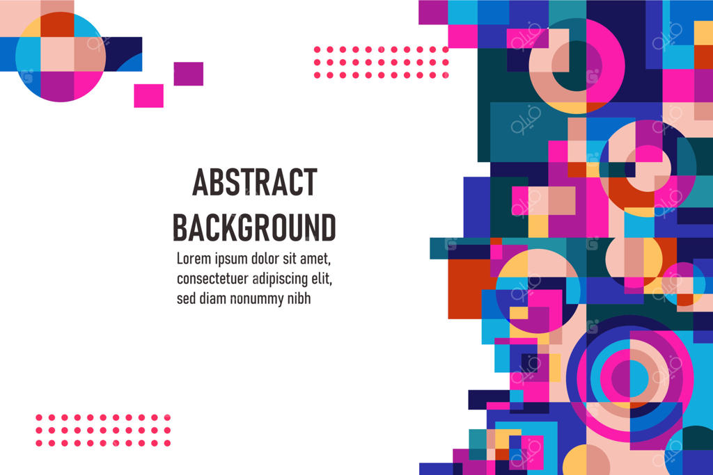 پس‌زمینه هندسی تخت