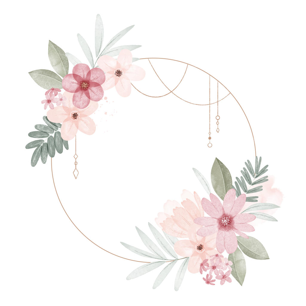 طراحی قاب بوهو با آبرنگ