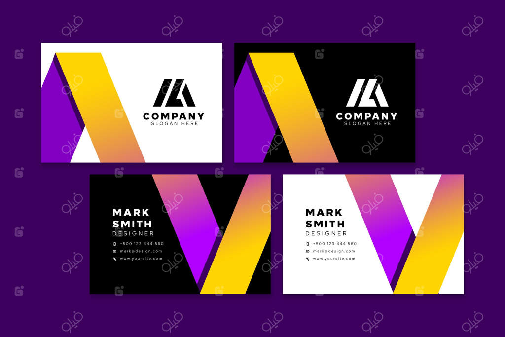 قالب کارت ویزیت دو رو