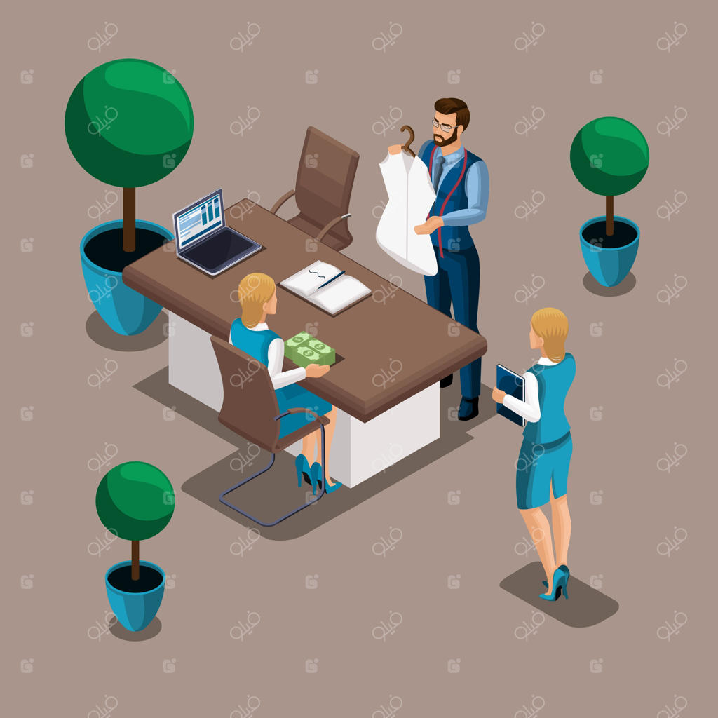 دختر مدیر ایزومتریک در بانک برای راه‌اندازی کسب‌وکار شخصی به یک خیاط وام می‌دهد: کارآفرینی، کار برای خودتان.