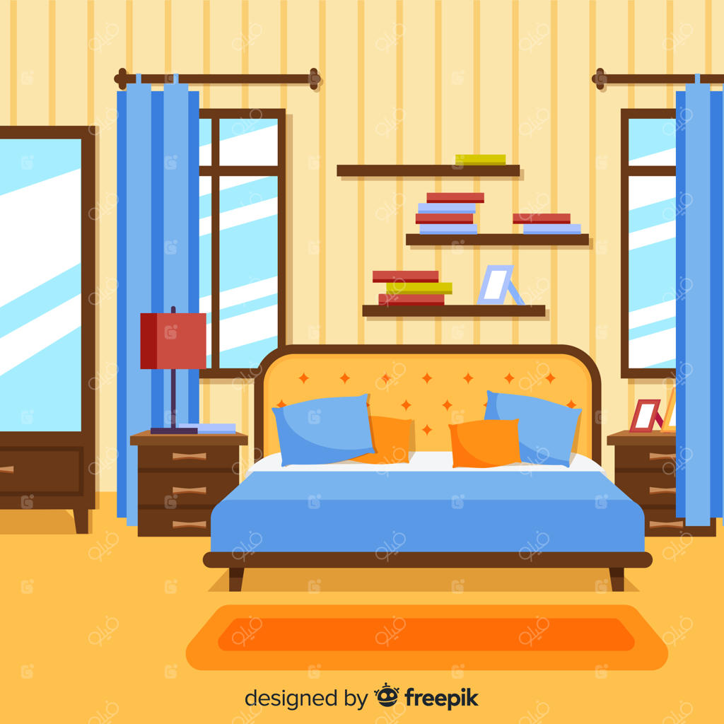 دکوراسیون مدرن اتاق خواب با طراحی ساده و شیک