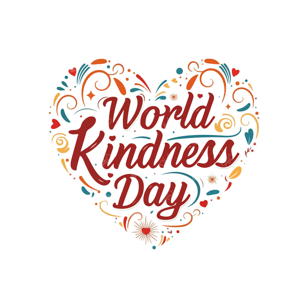 تصویرسازی و طرح مفهومی لوگوی روز جهانی مهربانی با طراحی تخت