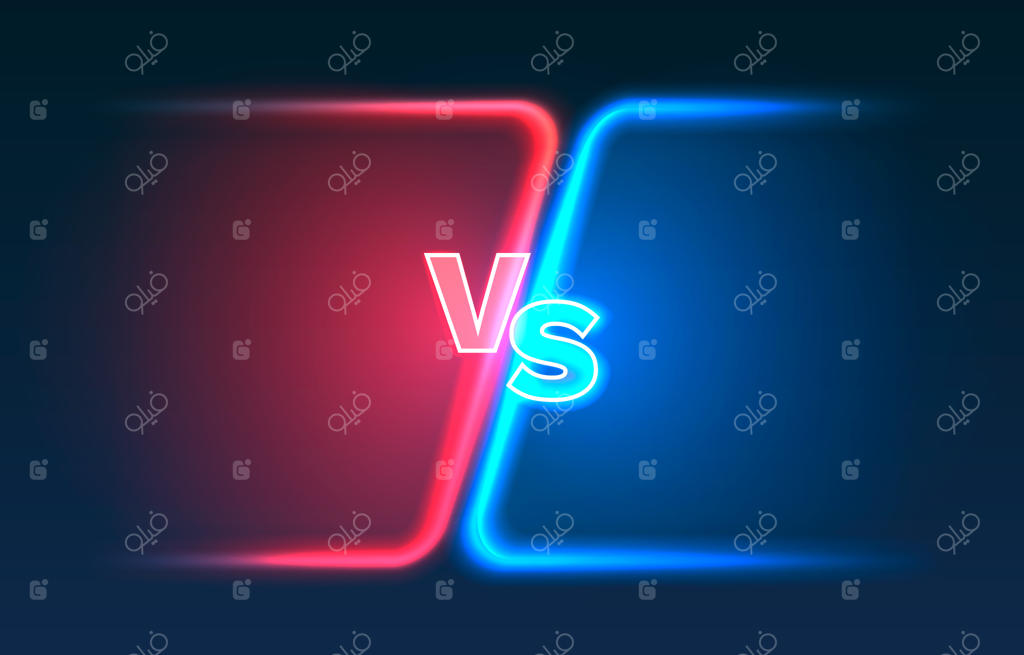 طرح وکتور بنر کاور بازی با مفهوم تقابل تیم‌های ورزشی