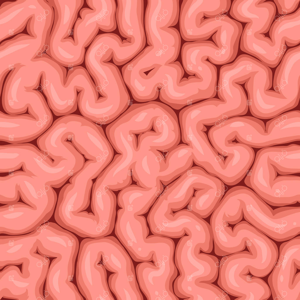 الگوی بدون درز مغز انسان، بافت چین‌خوردگی‌های صورتی