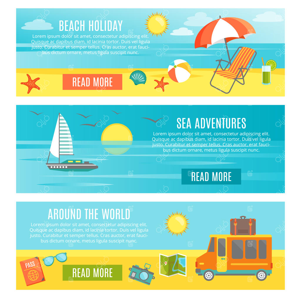 مجموعه بنرهای تابستانی