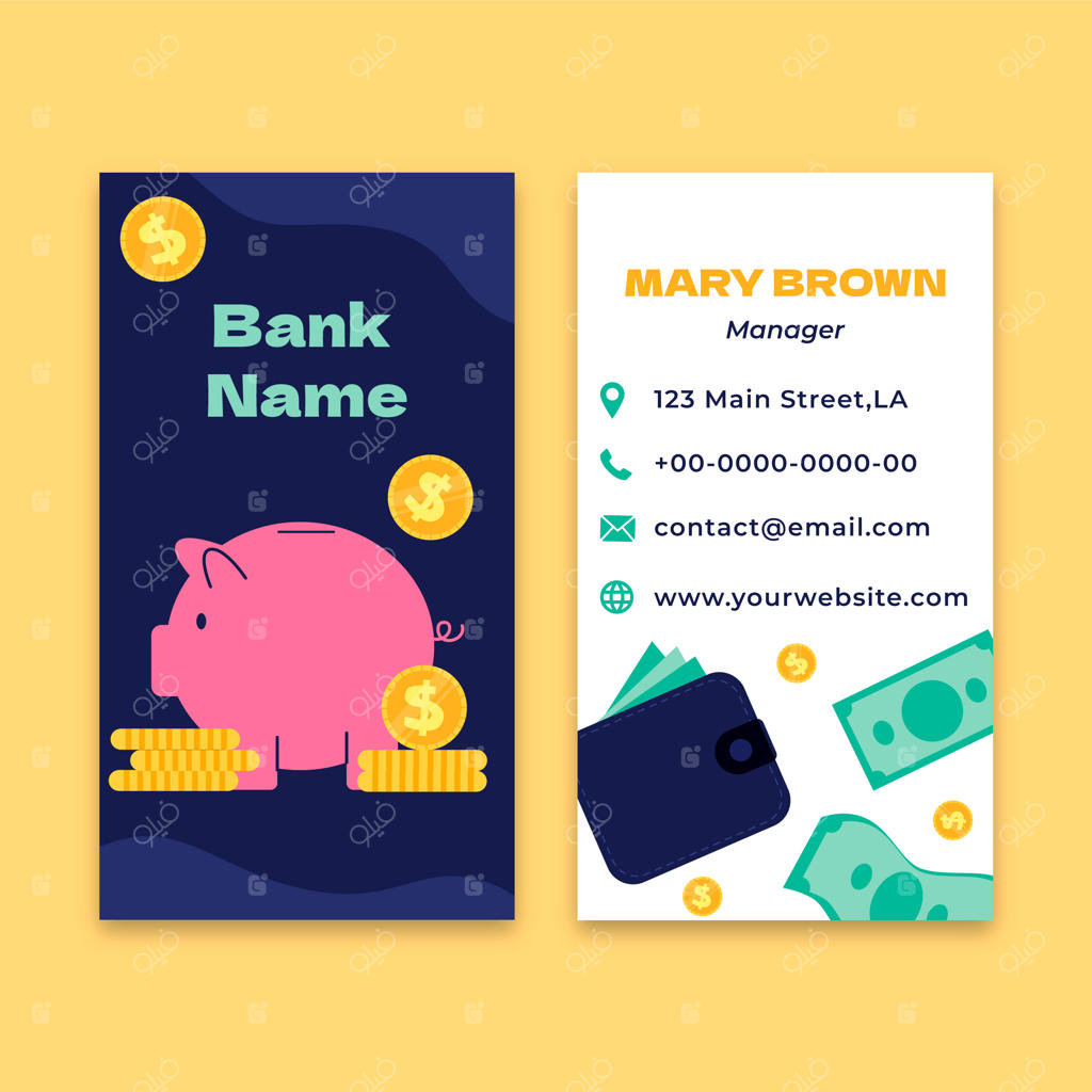 کارت ویزیت صنعت بانکداری