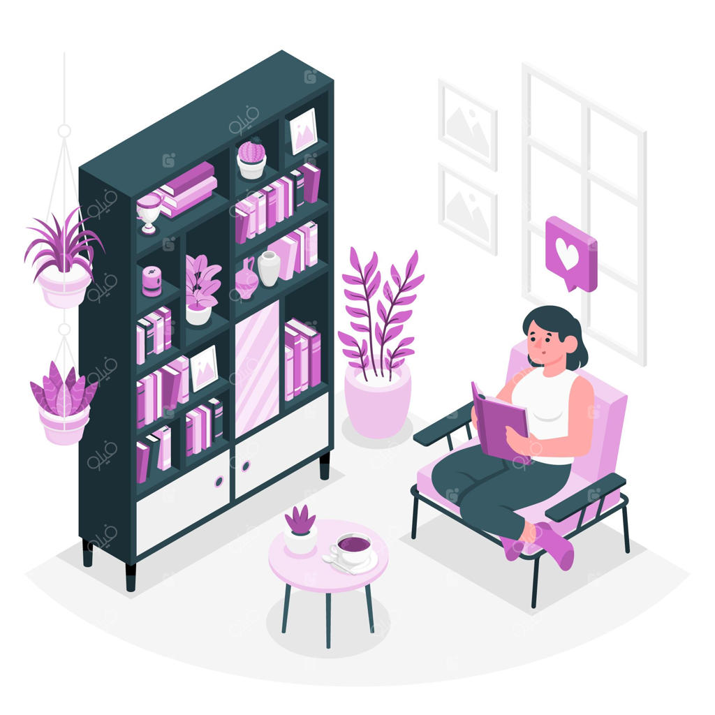 طرح مفهومی قفسه‌های کتاب خانگی