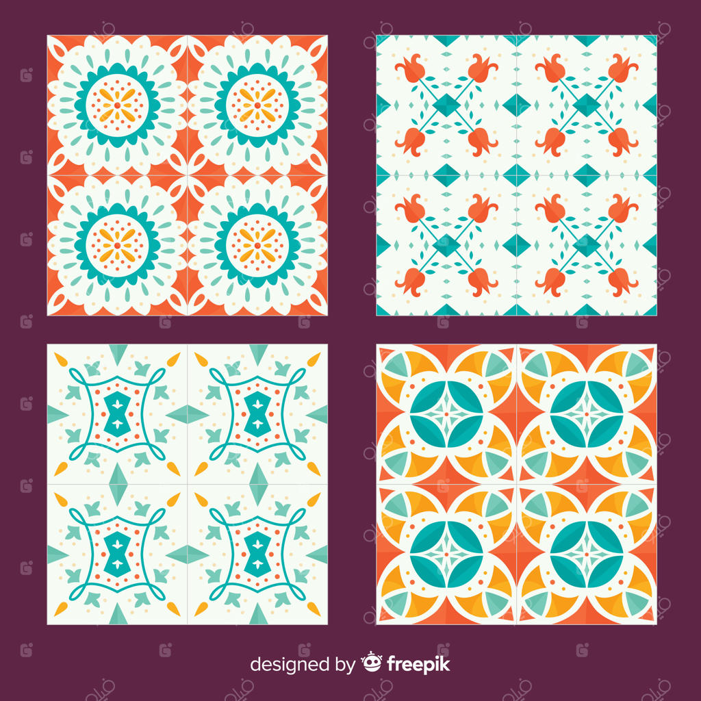 مجموعه کاشی‌های انتزاعی