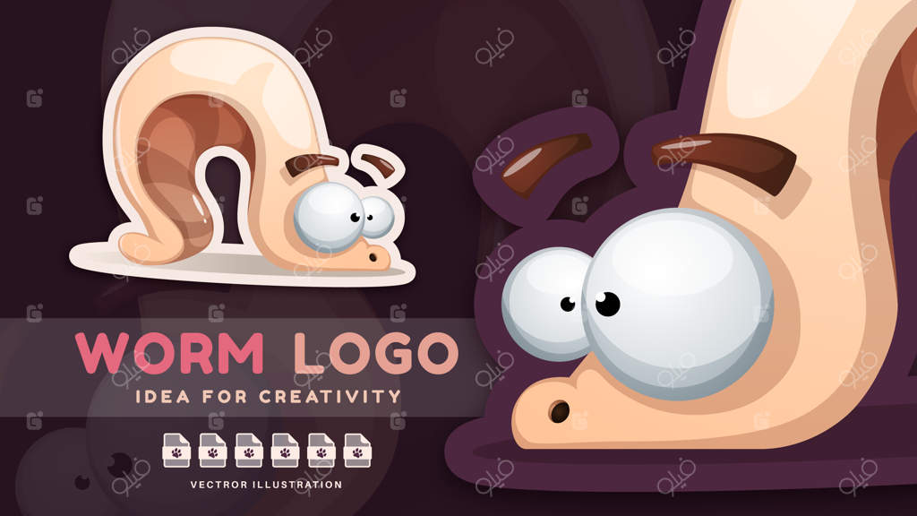 استیکر شخصیت کارتونی گرم و بامزه