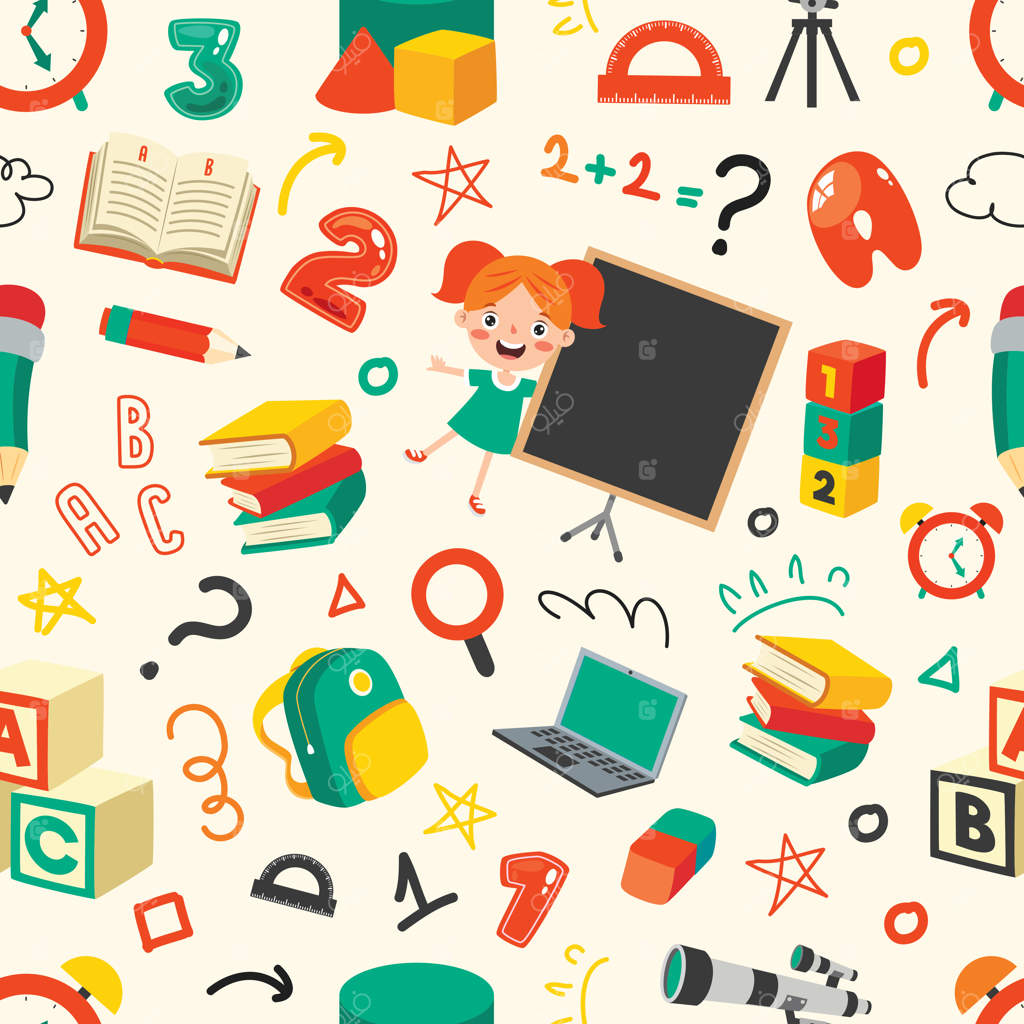 طراحی پترن یکپارچه با شخصیت کارتونی