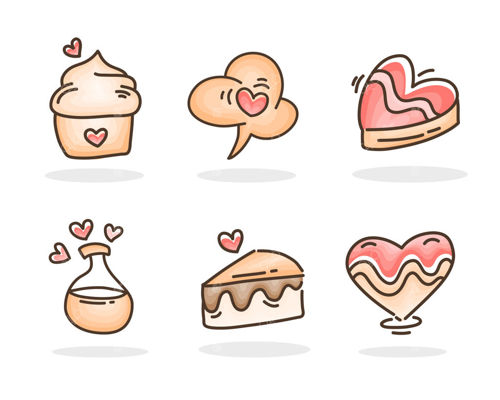 طراحی عاشقانه و بامزه برای ولنتاین با قلب و عشق