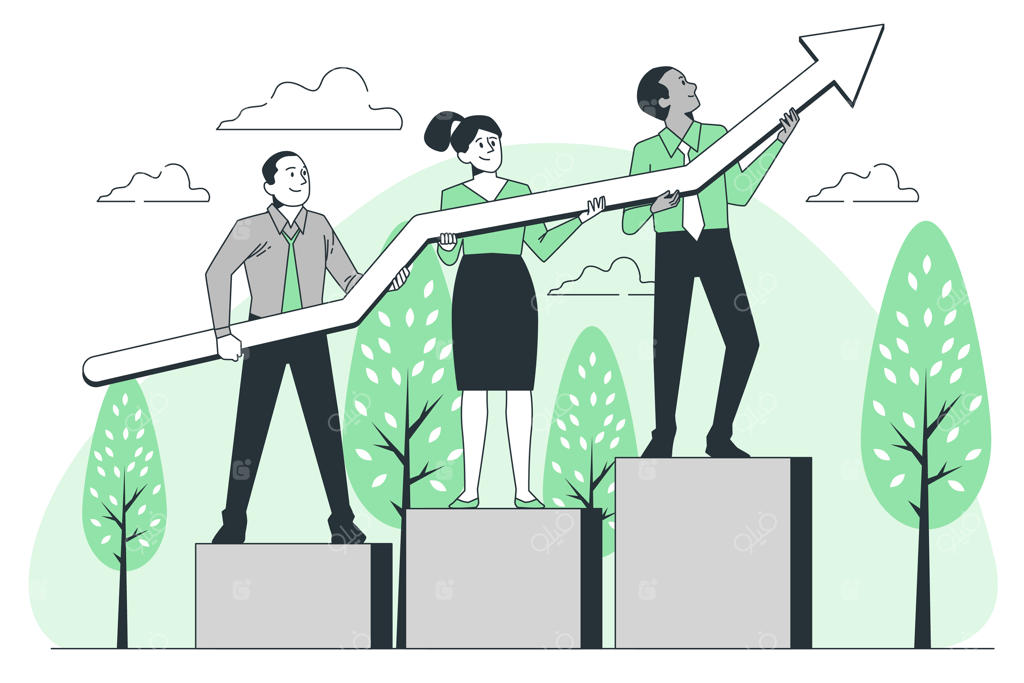 تصویر مفهومی نگه داشتن تیر