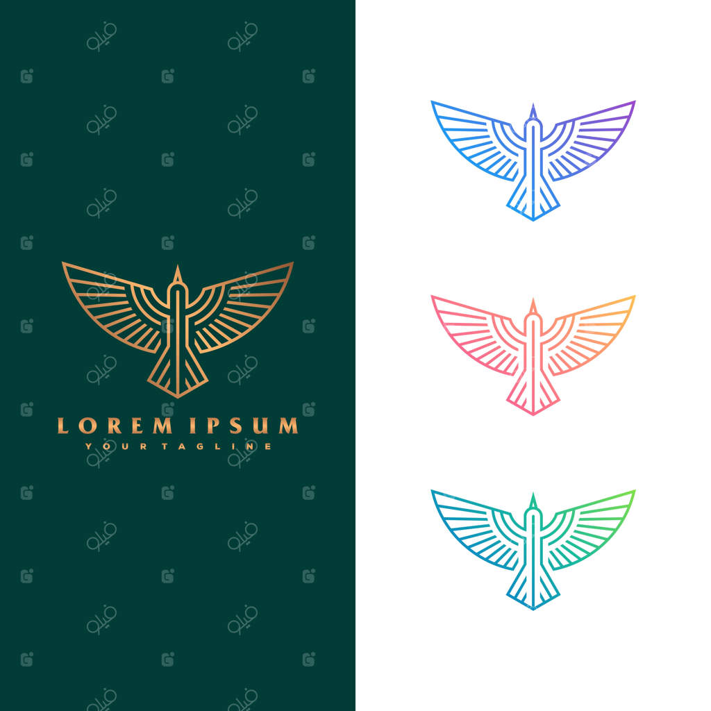 طرح مفهومی لوگوی شاهین.