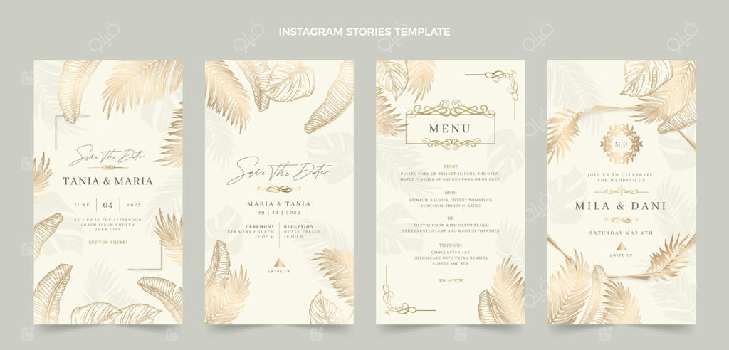 داستان‌های واقعی و لوکس عروسی طلایی در اینستاگرام