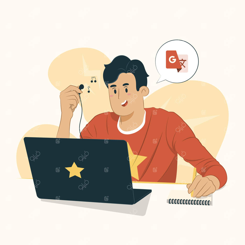 تصویری از یادگیری زبان‌ها