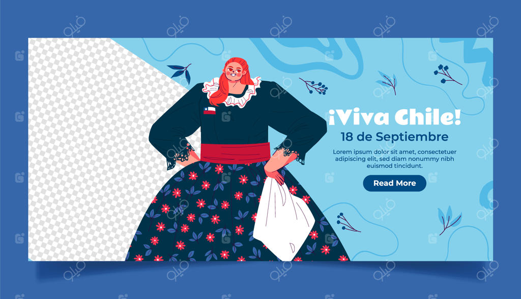 طراحی قالب دست‌کشیده برای جشن‌های ملی