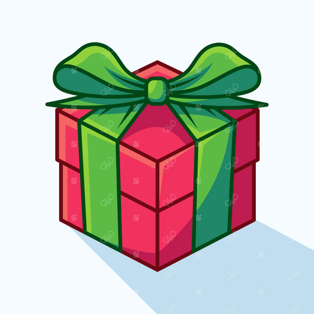 تصویرسازی برداری جعبه هدیه با زمینه‌ای جدا شده