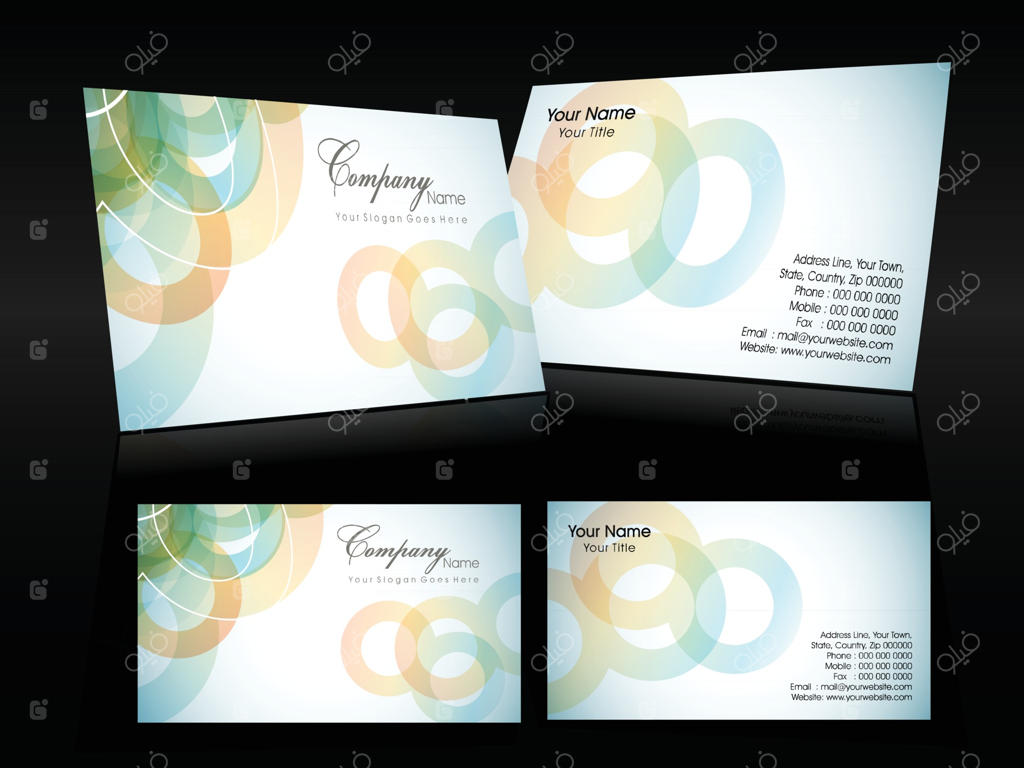 کارت ویزیت خلاقانه وکتور