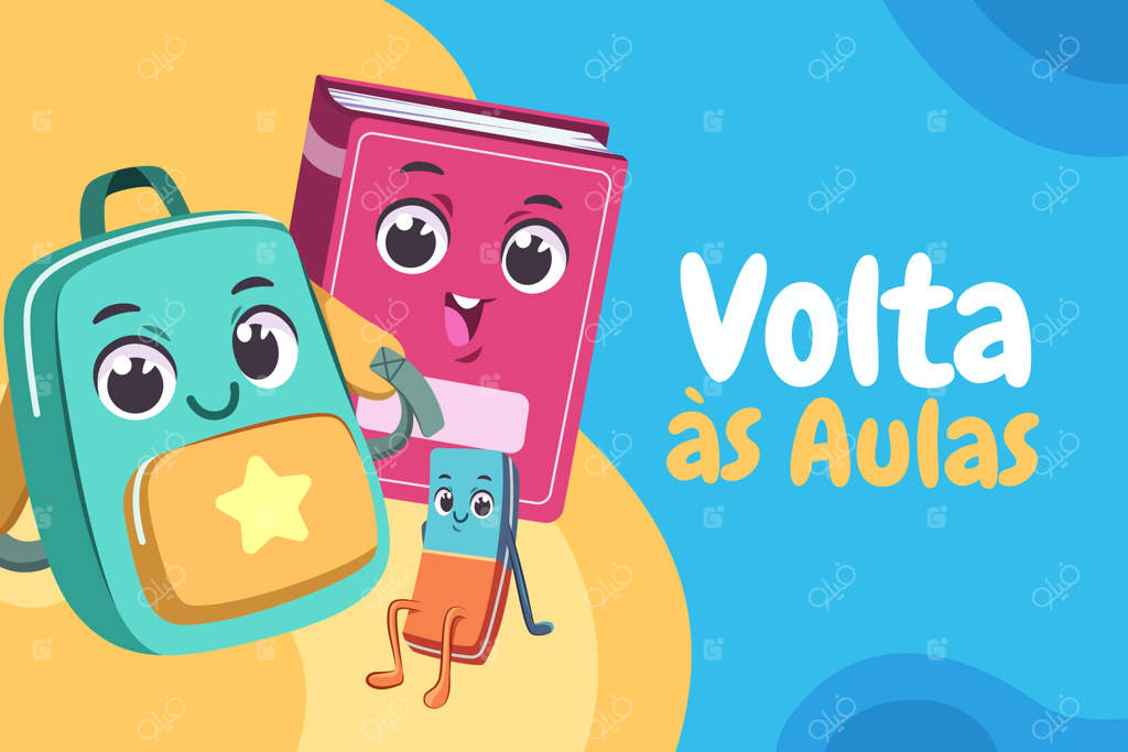 پس‌زمینه نقاشی دستی آغاز مدرسه