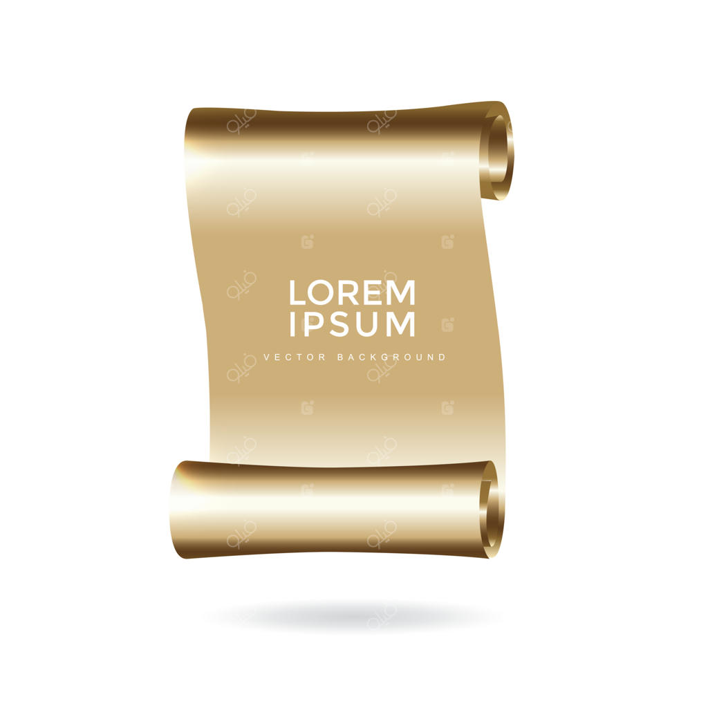 اشیای لوکس بنرهای کاغذی طوماری